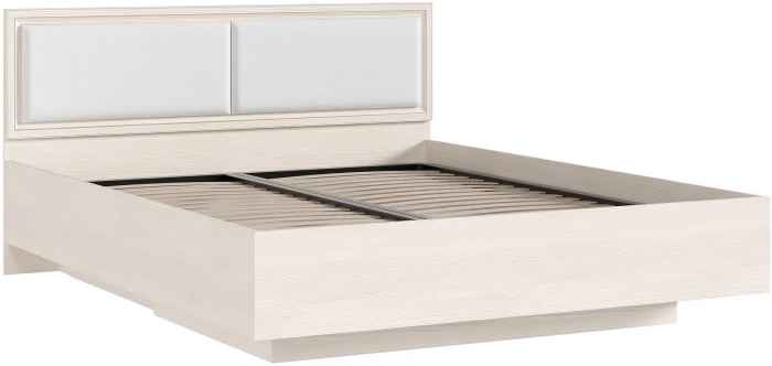 Престиж 2 Кровать парящая с ортопедом металл 160, сандал светлый