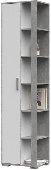 Денвер ПН-03 Пенал закрытый (500х2020х350) ателье светлый/белый