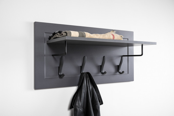 Остин Прихожая 54, цвет серый графит/дуб крафт золотой, ШхГхВ 360х54,3х229,6 см., универсальная сборка