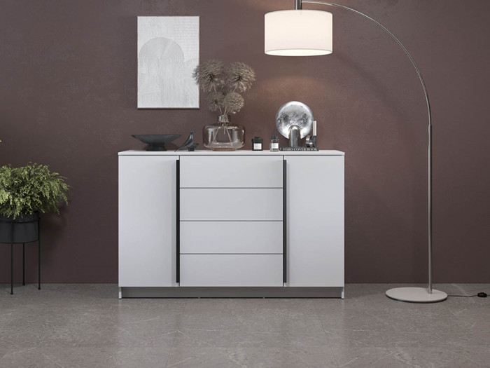 Брандо комод 67.11 ЛДСП Белый