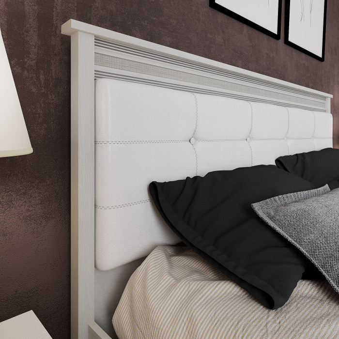 Ливорно Кровать ЛКР-1 (1,6) с ортопедом, Ясень анкор светлый