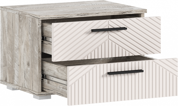 Сильвия Тумбы прикроватные 2шт, Кашемир/Дуб Юкон