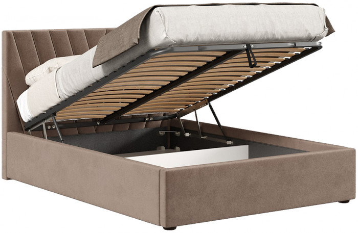 Кровать с подъёмным механизмом 1600 Палермо, какао 019