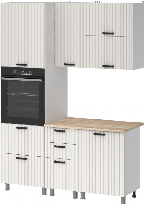 МК Аленушка 1,6м ПД 2 Лотос Молочный,скоба антрацит,сонома