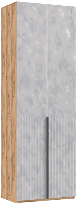 Шкаф 2-х створчатый Марвэл, Крафт золотой/Мальта