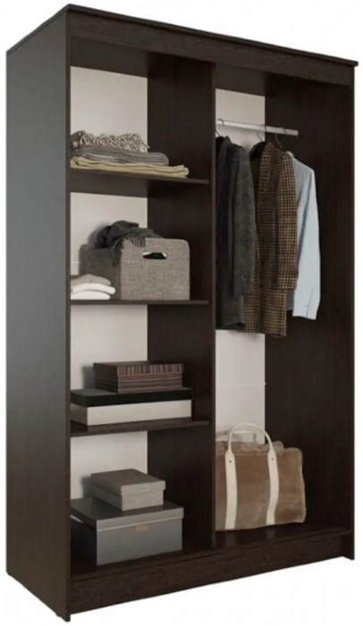 Элегант Шкаф-купе 6 (Ясень шимо темный / светлый)