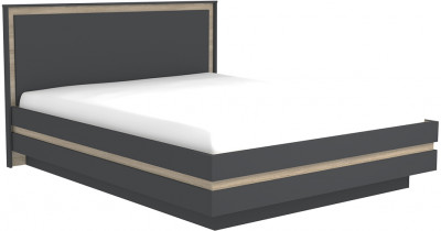 Кровать с основанием 1600 Анона, антрацит