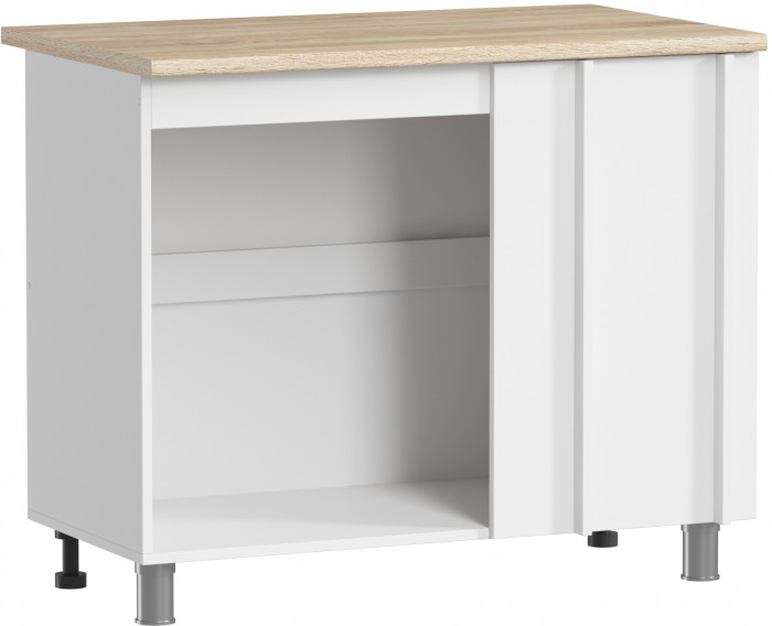 МК Аленушка НПУ 1000 Лаванда Молочный, скоба черный (без столешницы)