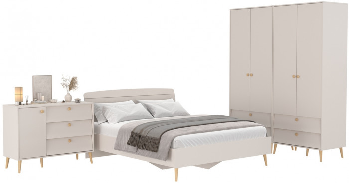 Афина Спальня 18-1600, кашемир серый