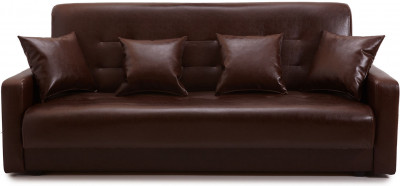 Диван-кровать Престиж 140х190, книжка, экокожа, коричневый