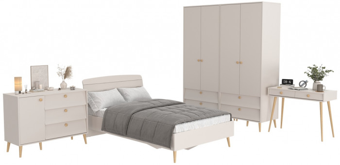 Афина Спальня 19-1200, кашемир серый
