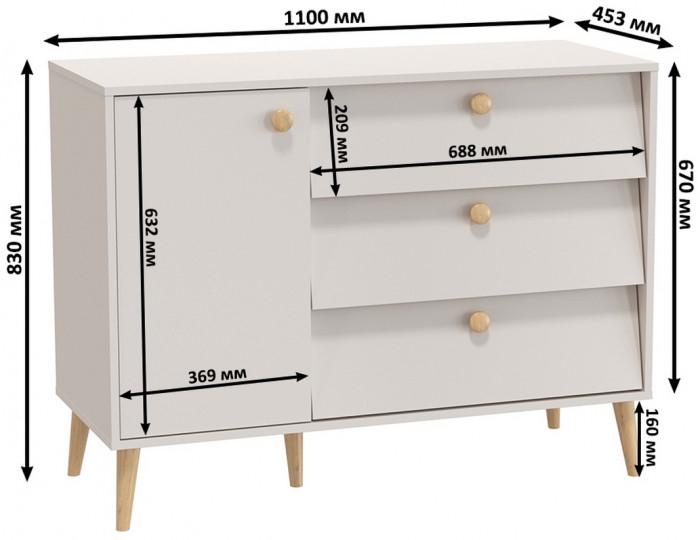 Афина Спальня 19-1200, кашемир серый