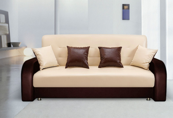 Диван-кровать Престиж 140х190, книжка, экокожа, комби