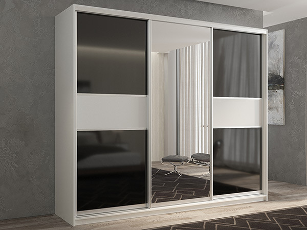 Шкаф-купе Кааппи 9 Белый Бриллиант 180х45х230 см