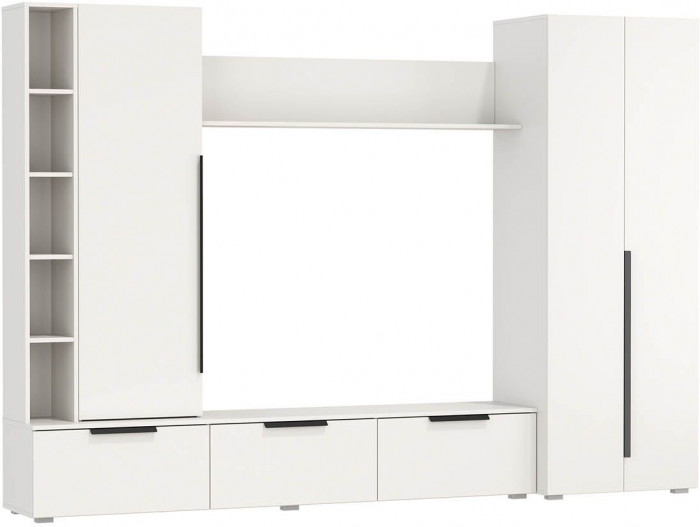 Шкаф многоцелевого назначения 63.02 Аккорд Белый