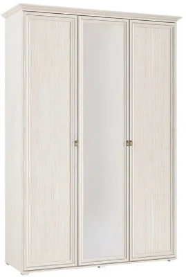 Престиж 2 Шкаф 3-х с зеркалом Сандал светлый