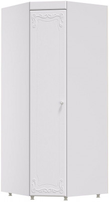 Шкаф угловой (гл.560) Италия ИТ-67 белое дерево