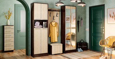 Прихожая &quot;Некст&quot; композиция 1 (Венге/Лоредо)