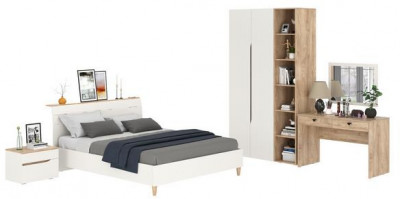 Муссон Спальня № 16, белый/дуб эндгрейн элегантный