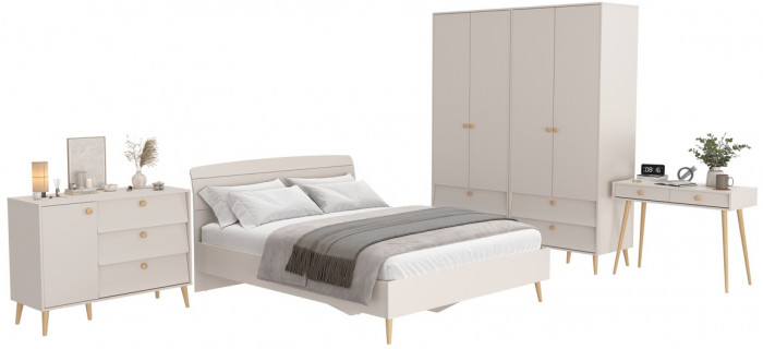 Афина Спальня 19-1600, кашемир серый