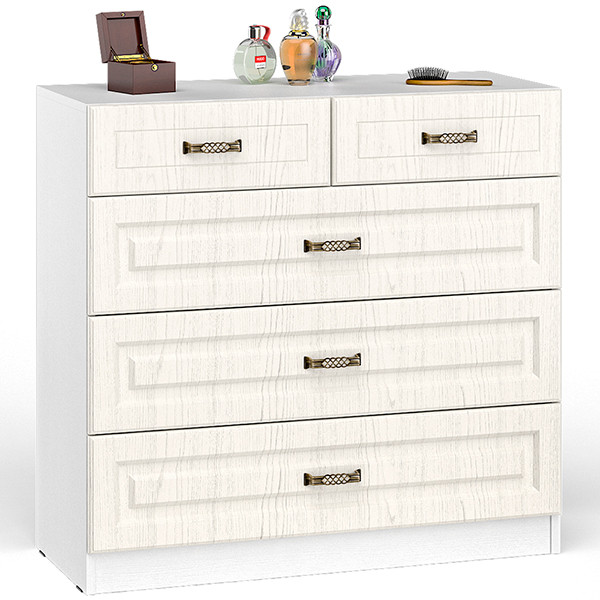 Ливерпуль Комод 10.103, ясень ваниль/белый