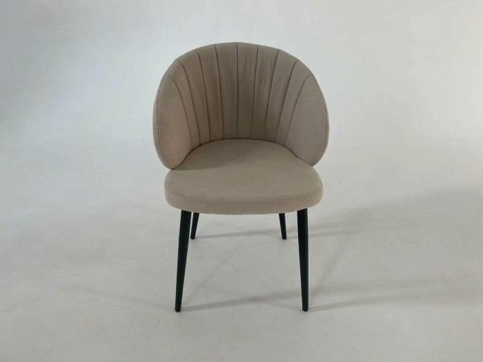 Стул З / черный /велюр бежевый