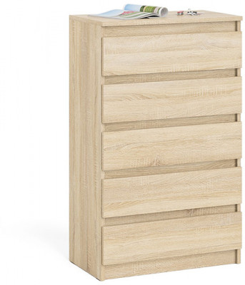 Мори Комод МК700.5, цвет дуб сонома, ШхГхВ 70,4х41х114 см.