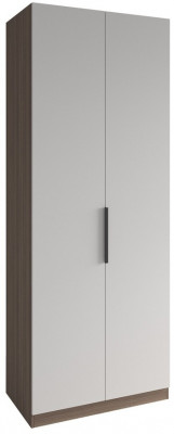 МС Роза Шкаф 900 Базовая комплектация, Ройс+ ручка скоба 1 шт., Орех Франклин карамель/Белый скин