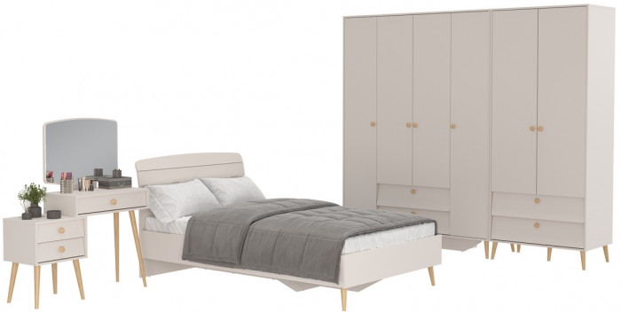Афина Спальня 20-1200, кашемир серый