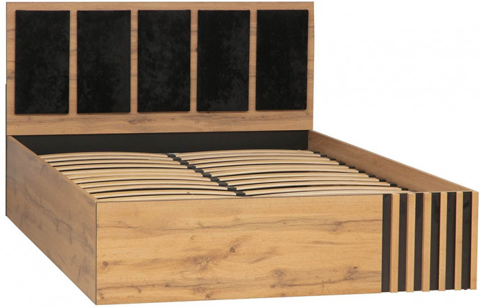 Спальня Либерти 2 (опора h20) Дуб вотан/Черный