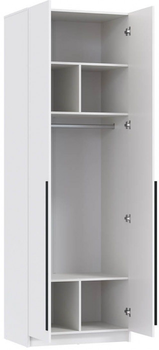 Брандо шкаф для одежды 67.14 ЛДСП Белый