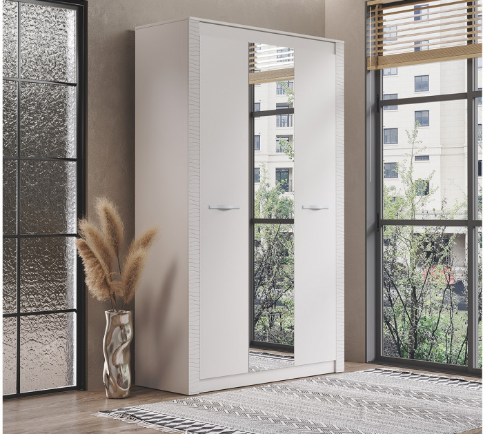 Шкаф трехстворчатый "Монако" ШК-38 кашемир/МФ03