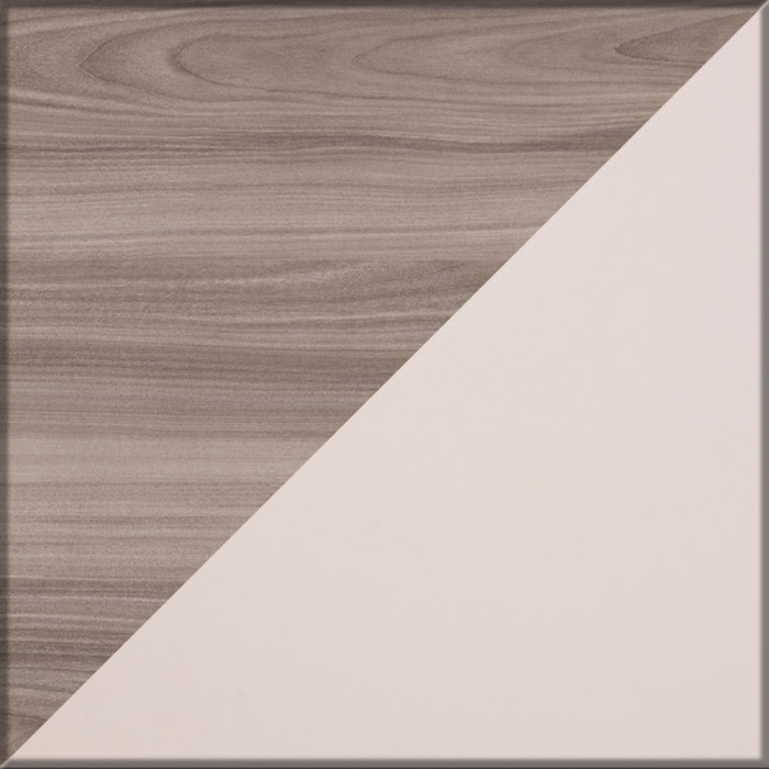 Роквуд Тумба под ТВ 16.54.01, цвет корпус ДСП эмили блаш/фасады МДФ крем, ШхГхВ 76,8х36,8х32 см.