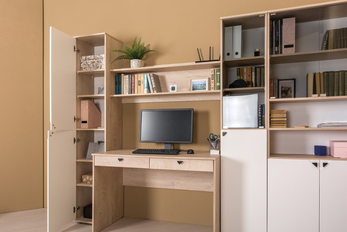 КР100 Бостон № 01, цвет дуб эндгрейн элегантный, 12.69+09.132, ШхГхВ 115,2х57,2х180 см.