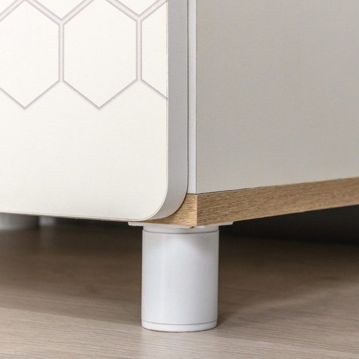 Эйп 11.40 Кровать + 13.322 Комод, белый/дуб белый