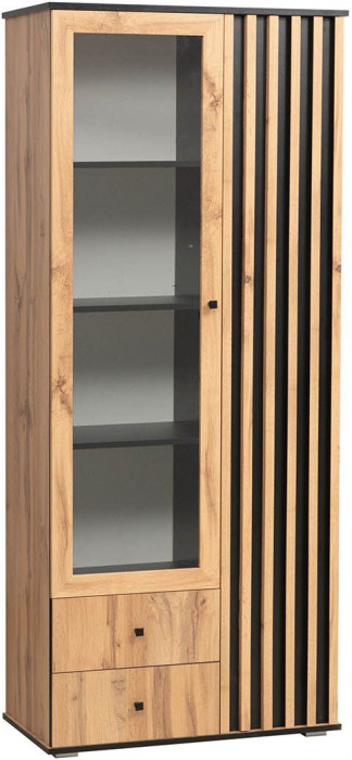 Модульная гостиная Либерти 2 (опора h20) Дуб вотан/Черный