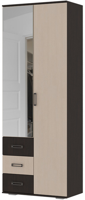 Гостиная ЯНА ШК 751 шкаф 2-х ств. венге/дуб белфорт