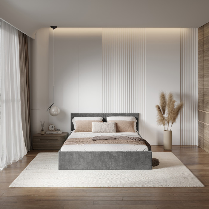 Кровать с подъемным механизмом Ника КР-08 120х200, Грифельный