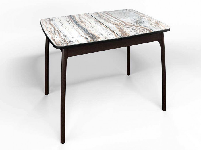 Стол СМ-2 Флорида опора массив изогнутая венге