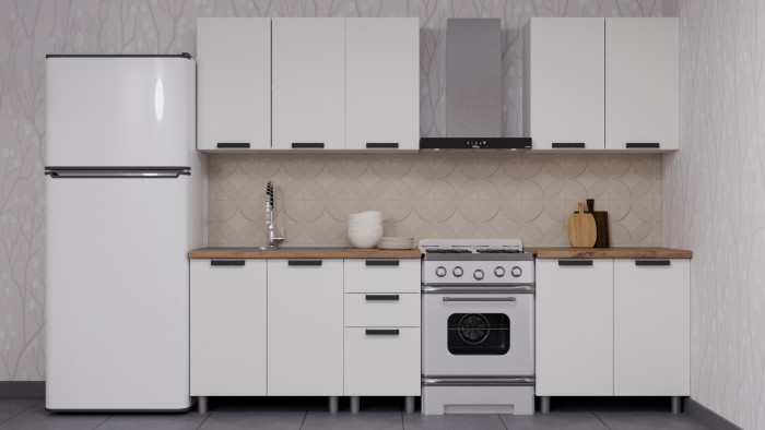 МК Аленушка Н2Я 600 Лаванда Молочный, скоба черный (без столешницы)