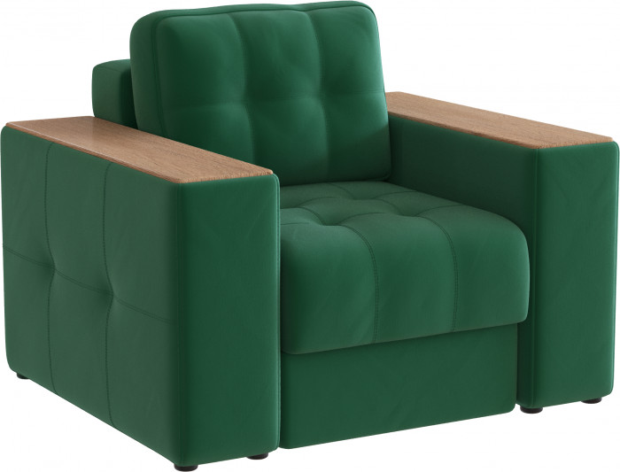 Кресло Виконт, Изумруд//Дуб канадский МДФ