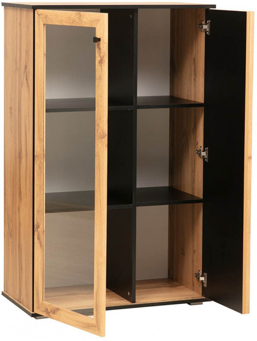 Модульная гостиная Либерти 1 (опора h20) Дуб вотан/Черный